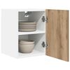 vidaXL Hanging Cabinet 2 pcs Artisan Oak and White 30 x 31 x 40 cm