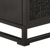 vidaXL Bedside Cabinet Black 40x30x50 cm Solid Acacia and Mango Wood