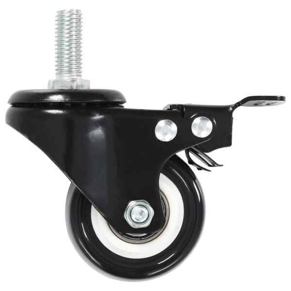 vidaXL Swivel Casters with Brakes 4 pcs 50 mm