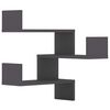 vidaXL Wall Corner Shelves 2 pcs Grey 40x40x50 cm Engineered Wood
