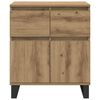 vidaXL Sideboard Artisan Oak 60 x 35 x 70 cm Engineered Wood and Iron