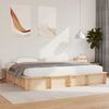 vidaXL Bed Frame Brown 180 x 200 cm Solid Pine Wood