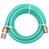 vidaXL Suction Hose with Brass Connectors 4 m 25 mm Green