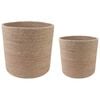 vidaXL Plant Pot Set 2 pcs Natural &Oslash; 28 x 28 cm 100% Tossa Jute