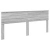 vidaXL Bed Frame Grey Sonoma 200 x 200 cm Solid Pine Wood