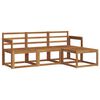 vidaXL Outdoor Sofa Set 4 pcs Natural