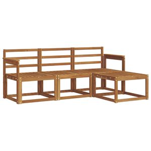 vidaXL Outdoor Sofa Set 4 pcs Natural