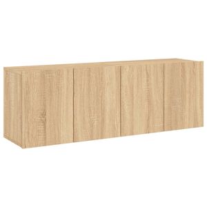 vidaXL TV Cabinets Wall-mounted 2 pcs Sonoma Oak 60x30x41 cm