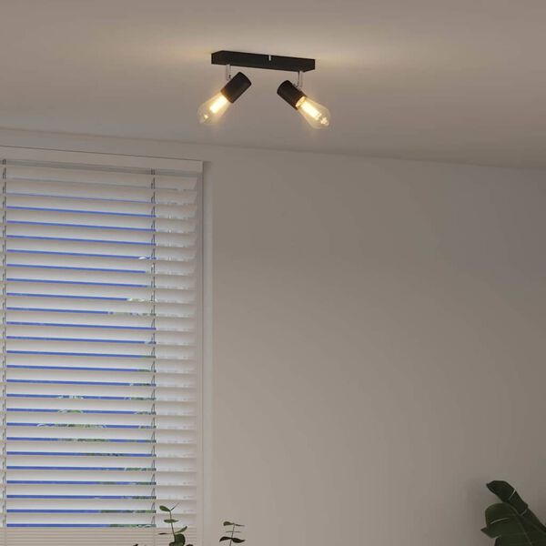 vidaXL Ceiling Spotlight Black 26 x 6.5 x 11.5 cm Metal