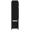 vidaXL Bathroom Mirror Cabinet with Shelf Black oak 60 x 16 x 60 cm