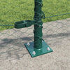 vidaXL Fence with Posts Green 0.5 x 100 m PVC-coated steel