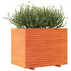 vidaXL Garden Planter Wax Brown 90x60x72.5 cm Solid Wood Pine