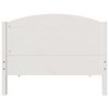 vidaXL Bed Frame without Mattress White 100x200 cm Solid Wood Pine