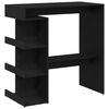 vidaXL Bar Table Black Oak 100 x 48 x 101.5 cm Engineered Wood