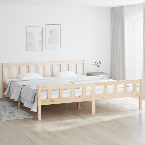 vidaXL Bed Frame without Mattress Solid Wood 160x200 cm