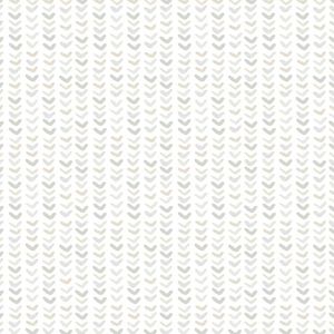 Noordwand Wallpaper Mondo baby Small Harts White and Grey