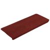 vidaXL Stair Mats Self-adhesive 15 pcs 65x24.5x3.5 cm Red