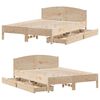 vidaXL Bed Frame without Mattress 140x190 cm Solid Wood Pine