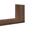 vidaXL Wall Shelves 3 pcs Brown Oak 80x18x18 cm Engineered Wood