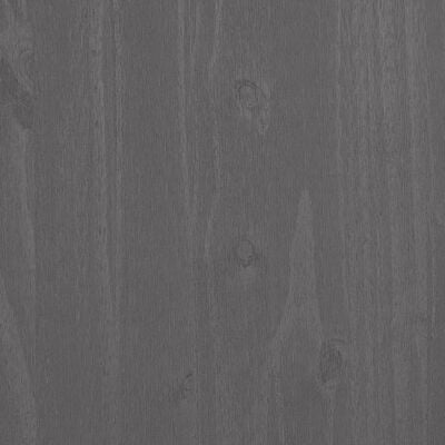 vidaXL Shoe Cabinet HAMAR Light Grey 85x40x108 cm Solid Wood Pine