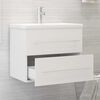 vidaXL Sink Cabinet White 60x38.5x48 cm Engineered Wood