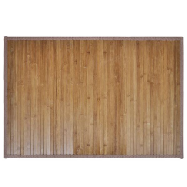 vidaXL 2x Bamboo Bath Mats 40 x 50 cm Brown