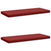 vidaXL 2-Piece Bench Cushions VUGHT 2 pcs 100% Polyester Wine Red