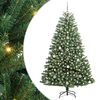 vidaXL Artificial Hinged Christmas Tree Green 180 cm PVC and Metal
