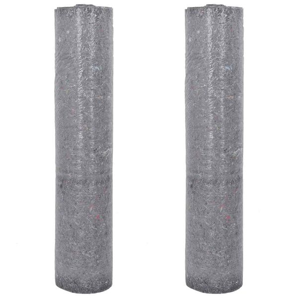 vidaXL Non-slip Painter Fleeces 2 pcs 25 m 180 g/m&sup2; Grey