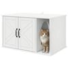 vidaXL Cat House White 85 x 55 x 50 cm Engineered Wood