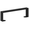 vidaXL Furniture Feet 2 pcs Black 34.1 x 4 x 10 mm Iron
