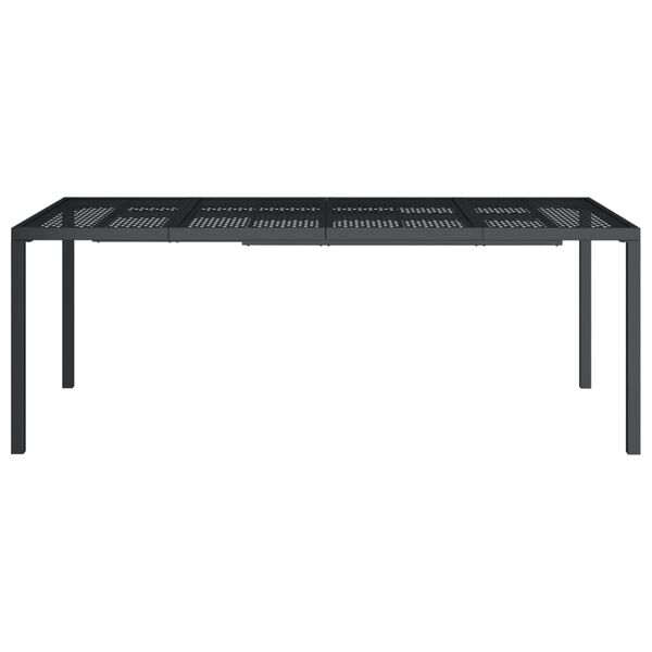 vidaXL Garden Table Anthracite 200x100x72 cm Steel