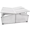 vidaXL Cold Frame 4 Lids 108x110x41 cm