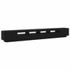 vidaXL TV Cabinet Set 3 pcs Black Engineered Wood