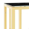 vidaXL Console Table Gold 70x30x70 cm Stainless Steel and Glass