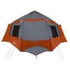 vidaXL Cabin Tent with Roof Grey and Orange 405 x 405 x 273 cm