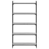 vidaXL Bookcase 5-Tier Grey Sonoma 80x30x154 cm Engineered Wood