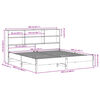 vidaXL Bookcase Bed without Mattress Wax Brown 200x200cm Solid Wood Pine