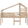 vidaXL High Sleeper Bed without Mattress 90x200 cm Solid Wood Pine