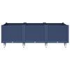 vidaXL Garden Planter with Wheels Blue Grey 150x80x54 cm PP