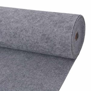 vidaXL Carpet Grey 1.2 x 20 m Polyester