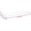 vidaXL Floating Wall Shelves 2 pcs High Gloss Grey 80x23.5x3.8 cm MDF