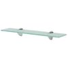 vidaXL Floating Shelf | Clear | Tempered safety glass | 50 x 10 cm