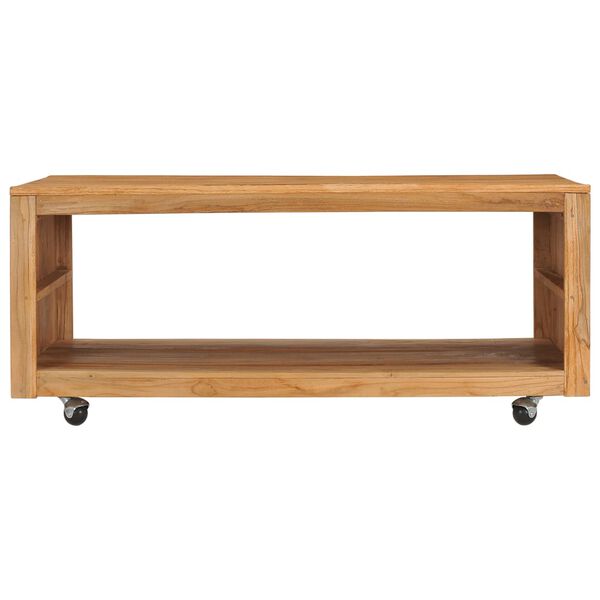 vidaXL Coffee Table 110x60x40 cm Solid Teak Wood