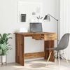 vidaXL Desk with Drawer Old Wood 100 x 50 x 76 cm Engineered Wood
