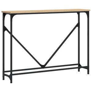 vidaXL Console Table Sonoma Oak 102x22.5x75 cm Engineered Wood