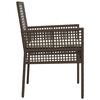 vidaXL Garden Chair 2 pcs Brown 53 x 60 x 85cm Poly Rattan