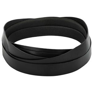 vidaXL Leather Strap Black 200 x 3 cm Leather