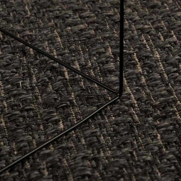 vidaXL Rug ZIZUR Anthracite 80x250 cm Jute Look Indoor and Outdoor