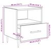 vidaXL Bedside Table 2 pcs Brown 40 x 35 x 47.5 cm Engineered Wood
